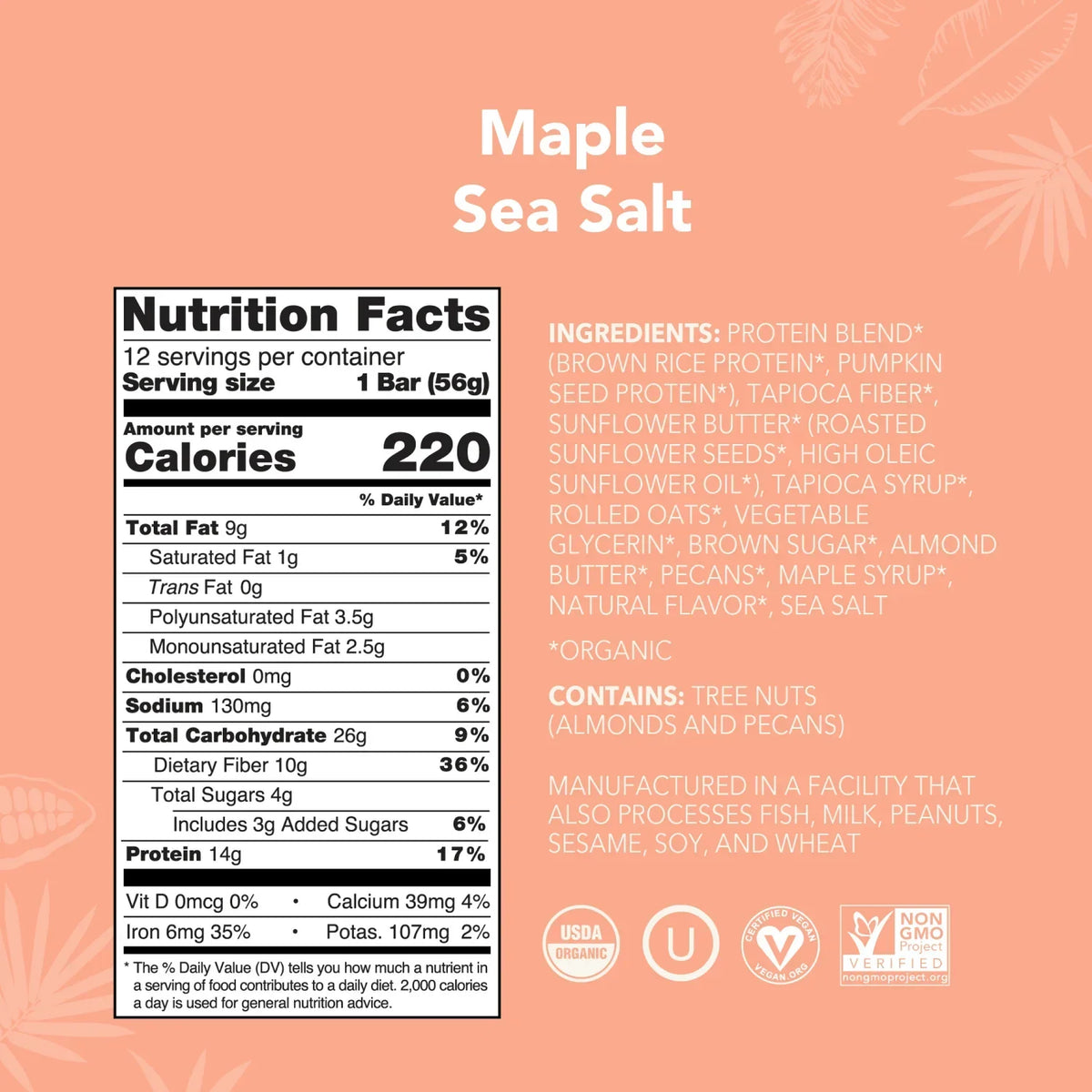 Maple Sea Salt - Protein Bars - Protein-Packed and Ready to Go T2