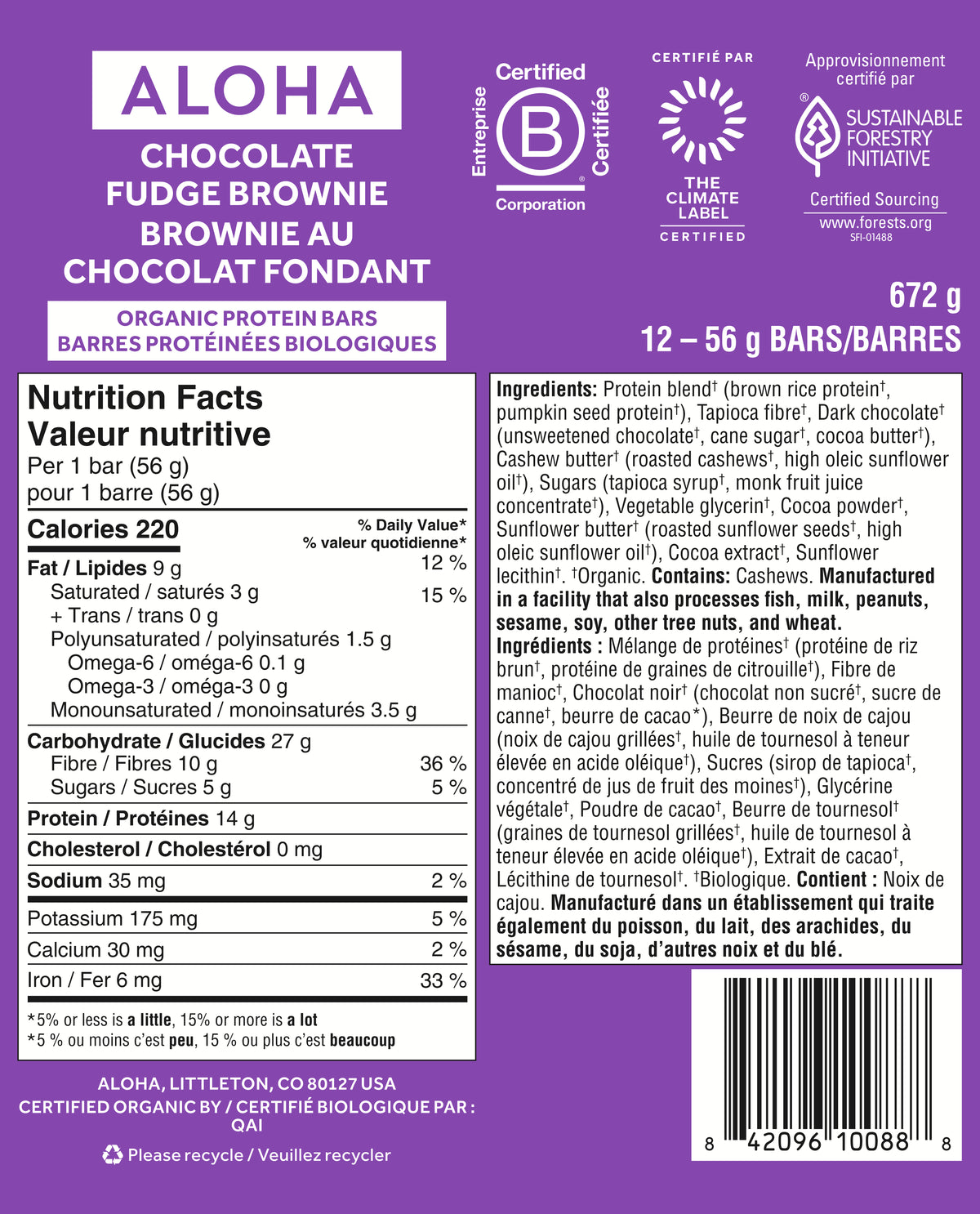 Chocolate Fudge Brownie - Protein Bars (CAD) - Feel-Good Fuel for Any Routine U2