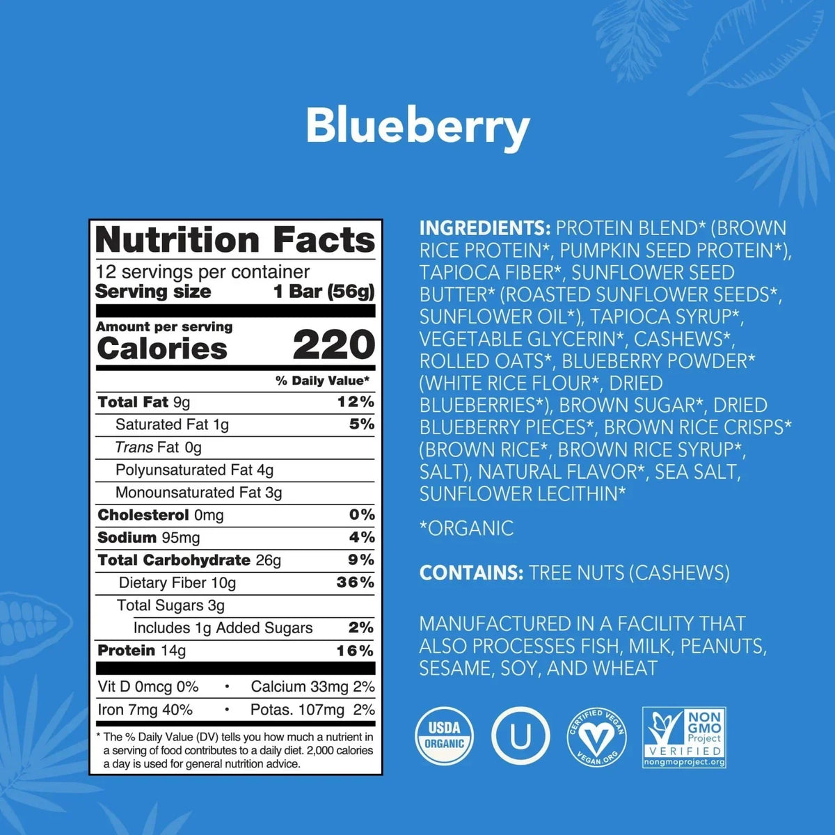 Blueberry - Protein Bars - Feel-Good Fuel for Any Routine N4