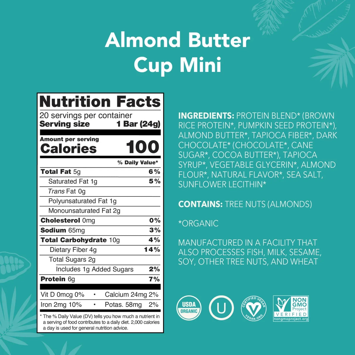 Almond Butter Cup - Mini Bars - Clean Energy, Deliciously Made C2