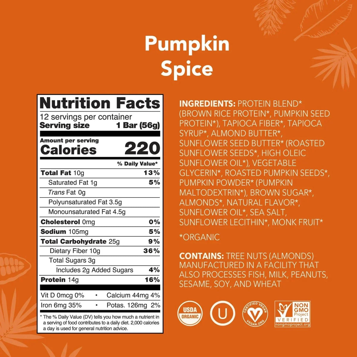 Pumpkin Spice - Protein Bars - Protein-Packed and Ready to Go B6
