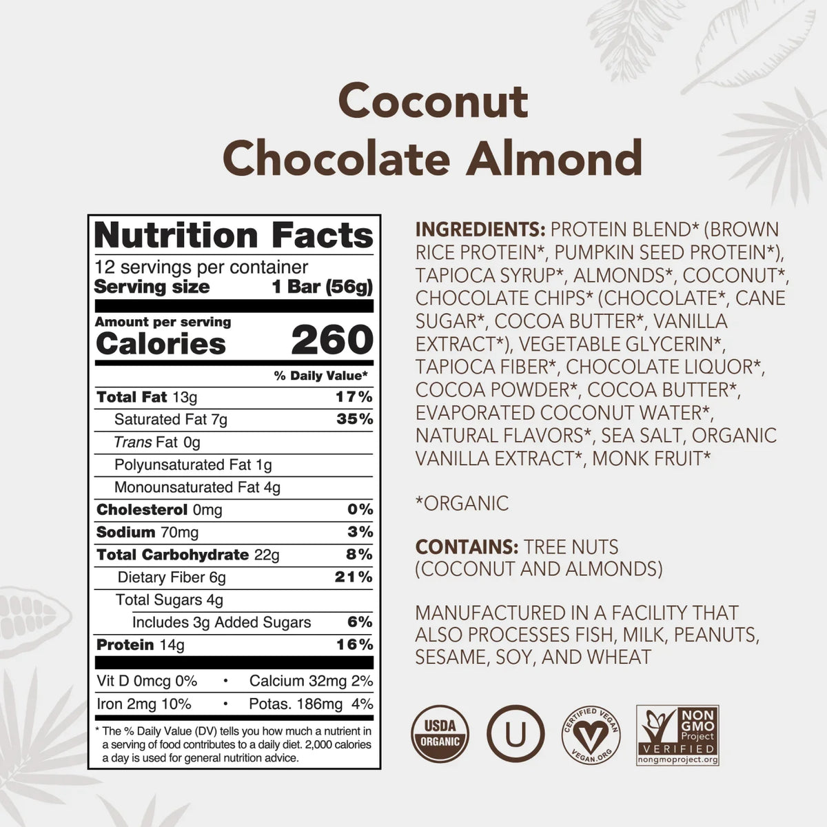 Coconut Chocolate Almond - Protein Bars - Feel-Good Fuel for Any Routine Z8